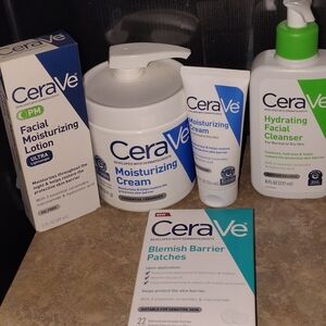 rave Moisturizing Skincare Collection with White and Green Accents